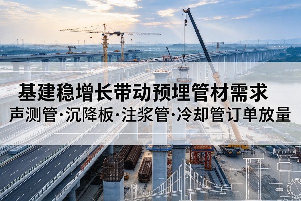六枝特基建稳增长带动预埋监测管材需求，声测管、沉降板、注浆管订单持续放量
